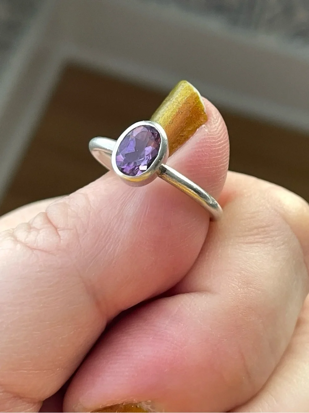Vintage silver metal